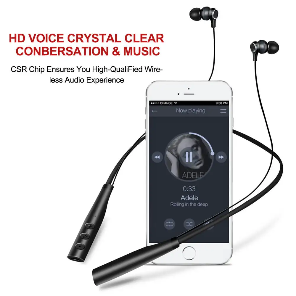 Беспроводные наушники с микрофоном Bluetooth для телефона tf картой свободные Iphone Xiaomi