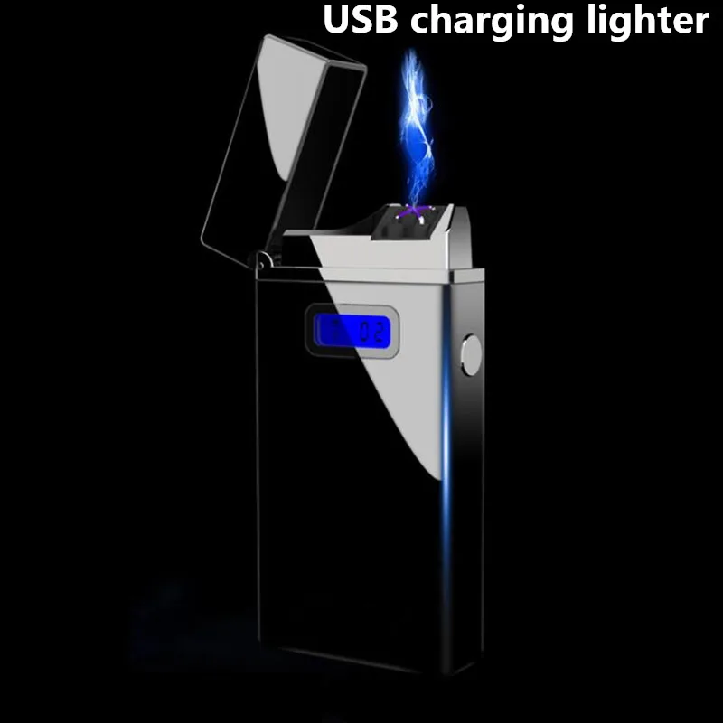 Креативное количество воспламенений дисплей USB зарядка двойная дуговая