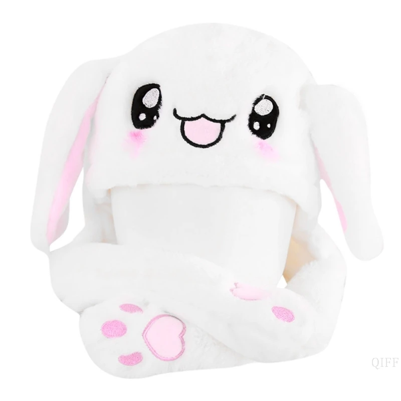 

New Hot Novelty Magic Rabbit Hat With Moving Ear Plush Toy Gift Kids Toy Party Photo