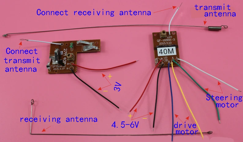 1/10 набор 40 МГц четыре канала беспроводной пульт дистанционного управления/с