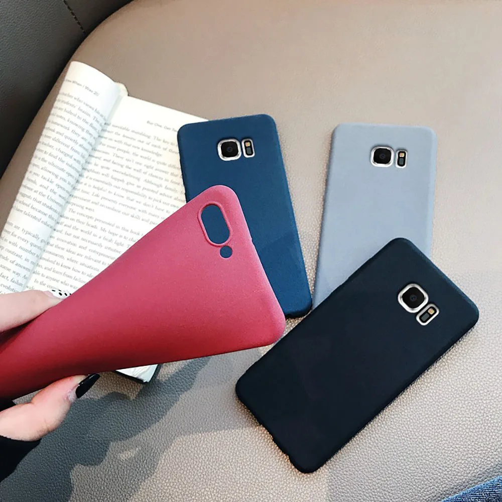 LECAYEE S10 lite защитный чехол песчаник для телефона Samaung Galaxy S7 edge S8 S9 Plus матовый Мягкий