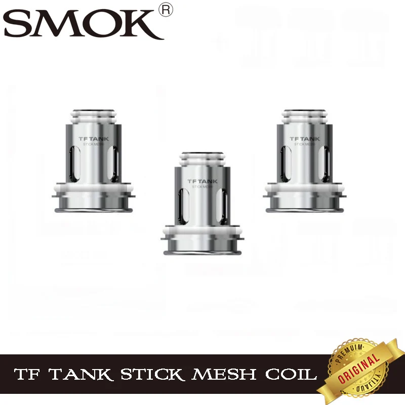 3Pcs/lot SMOK TF Tank Stick Mesh Coil 0.15ohm Head BF 0.25ohm Core Evaporator For E Cig Sitck 80w Vape Pen Kit | Электроника