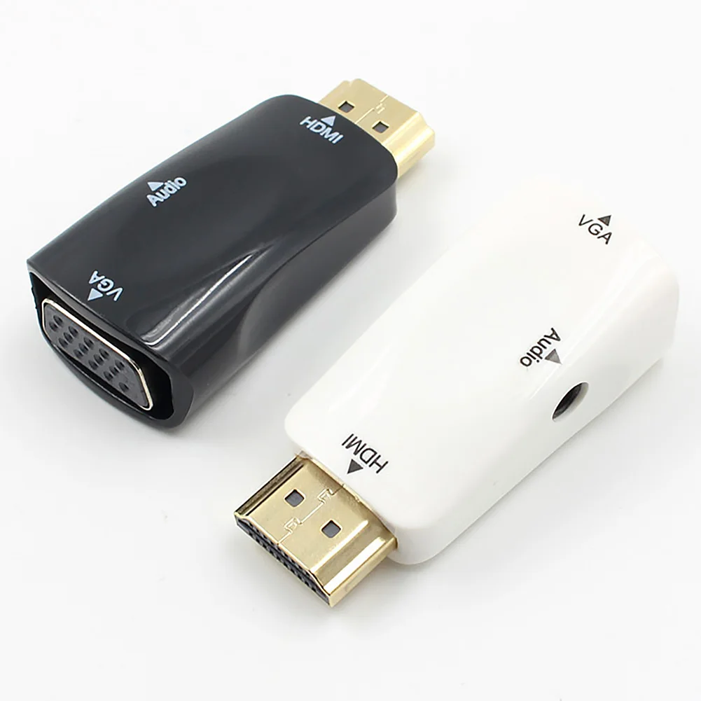 1080P HDMI мужчина к VGA Женский адаптер видео конвертер с аудио выходом N3|Беспроводные