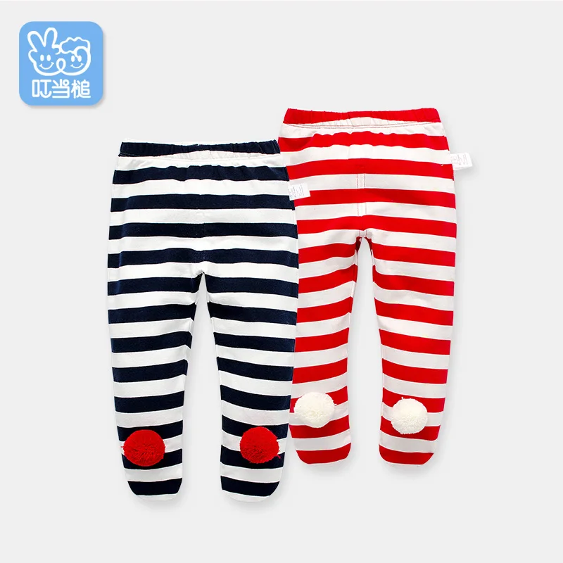 Штаны в полоску Dinstry для мальчиков и девочек детские леггинсы на весну осень