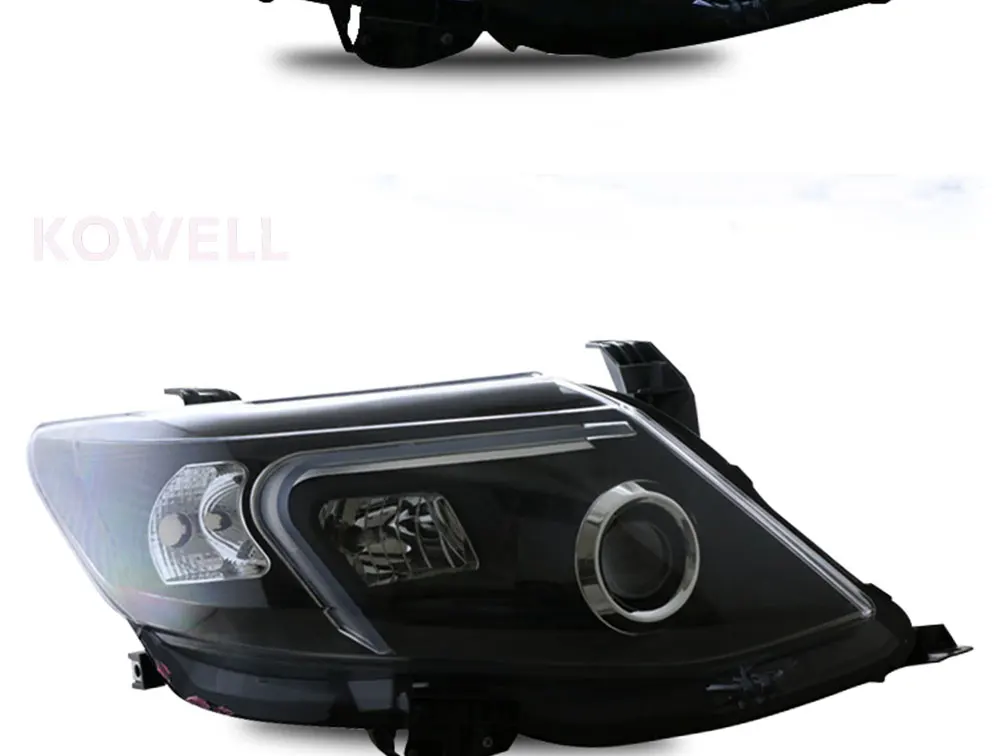 KOWELL стайлинга автомобилей фары 2011- для Toyota 4runner DoubleU Ангел глаз светодиодный DRL Объектив Двойной Луч H7 спрятал bi Xenon объектива