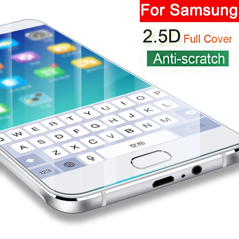 Защитное стекло для samsung galaxy j2 j5 j7 prime закаленное защитный чехол экрана на samsun galxi j