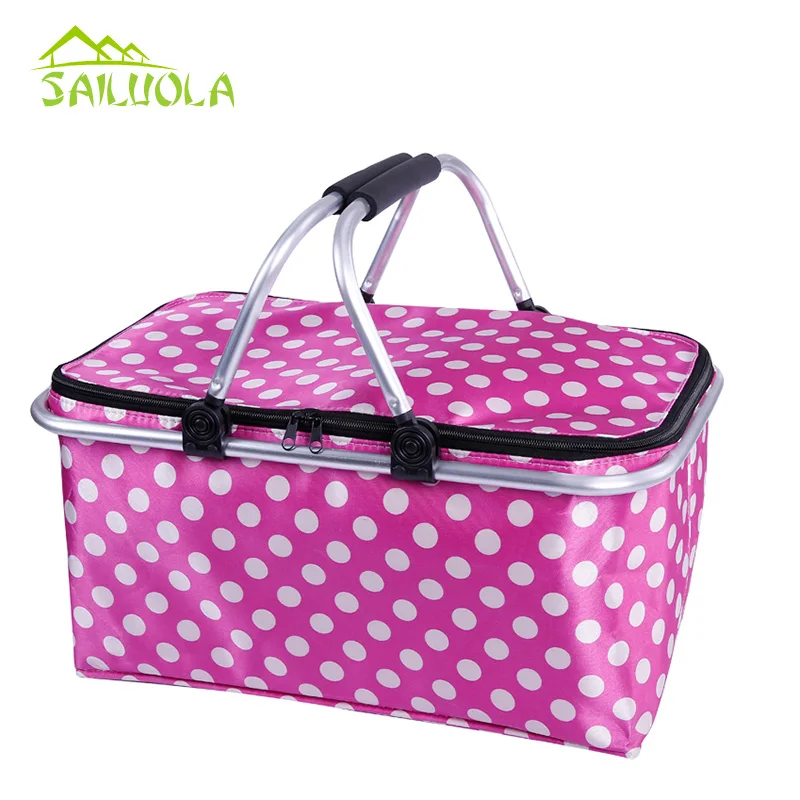 1 шт. складная корзина для пикника 46 х28х24 см|baskets for gift baskets|basket productsbasket bag |