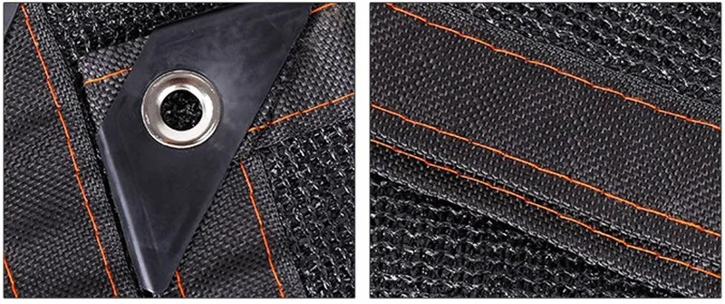 Черный цвет HDPE завод тенты УФ излучения цветы ПЭТ сетки солнечные укрытия с отверстием для подвешивания на метр сад парник на крыше крышка