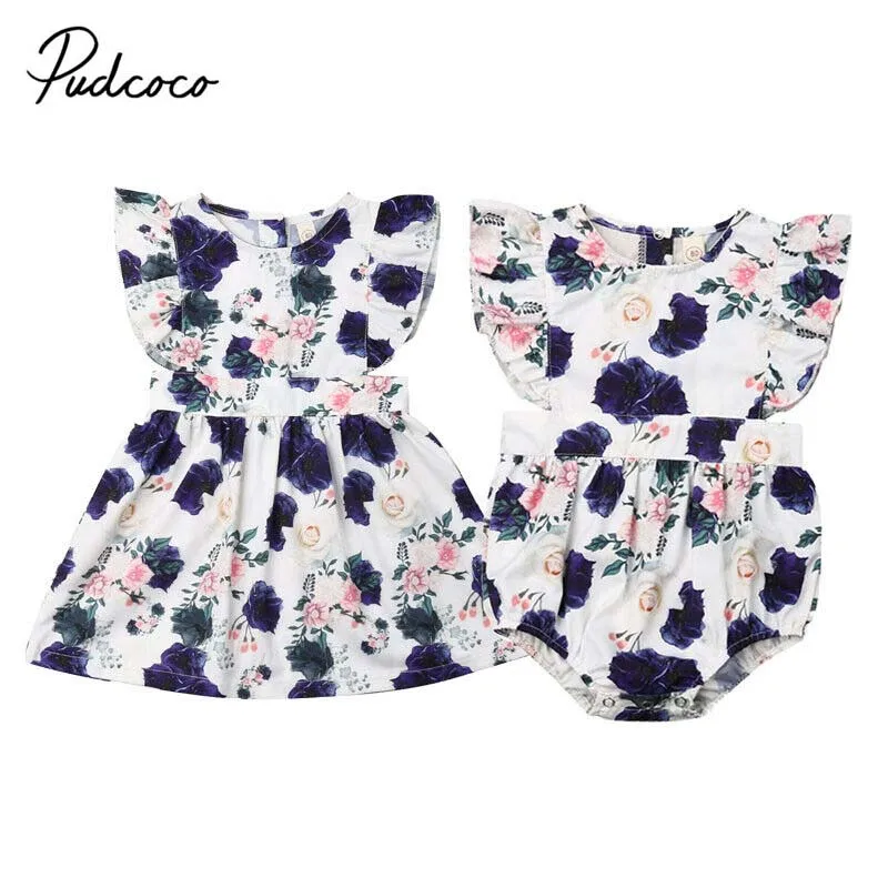 2019 брендовый милый комбинезон для новорожденных девочек с цветочным рисунком