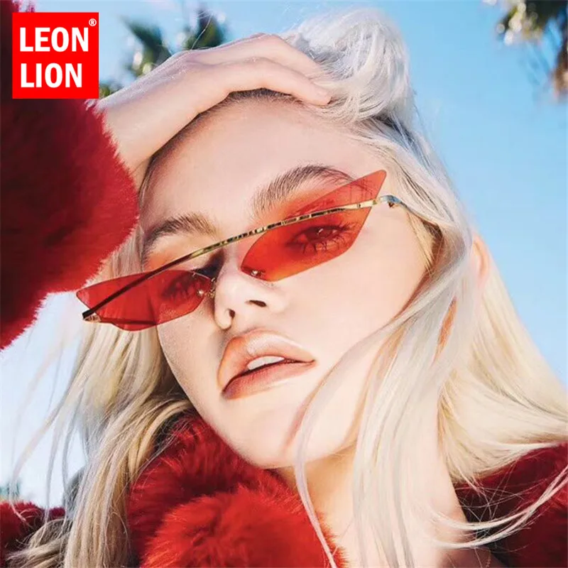 LeonLion 2021 уличные очки ярких цветов женские кошачьи металлические для вождения