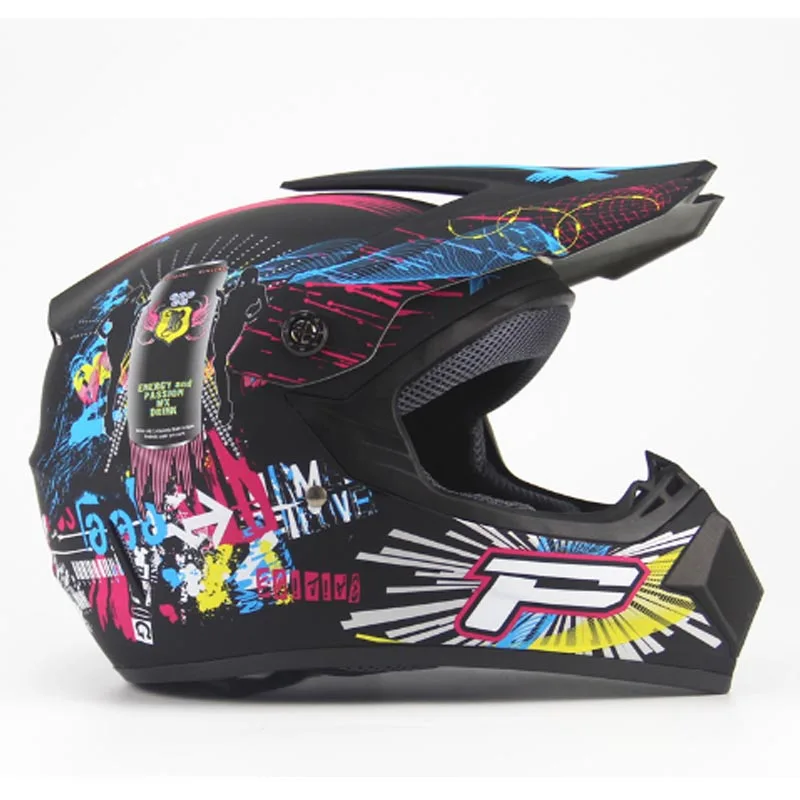 Шлем мотоциклетный внедорожный для детей и взрослых квадроциклов кроссовых