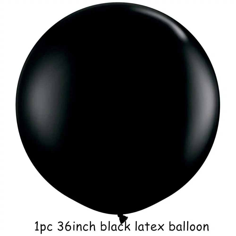 1pc 36inch Black 36 дюймов в коем случае черный, белый цвет латексные воздушные шары с гелием детских празднований дня рождения Свадебная вечеринка гирлянда из звездочек сексуальная верхняя одежда с кисточками Детские конфетти шары - Цвет: 1pc 36inch Black