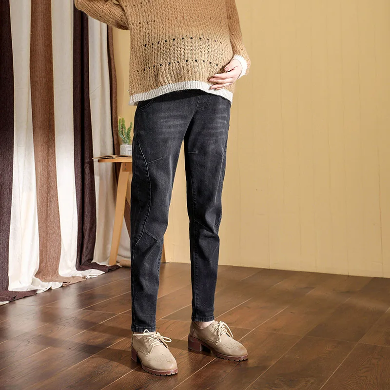 Новинка 2019 джинсы для беременных мам эластичные брюки с регулируемой талией