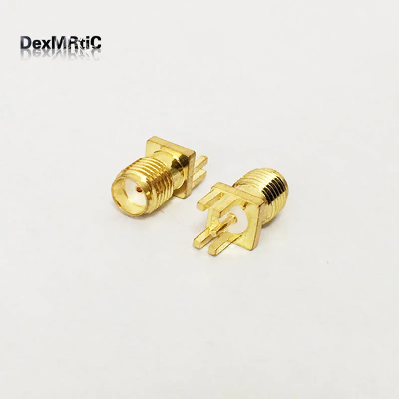 10 шт. SMA женский конец Launch Jack PCB Mount RF коннектор широкий фланец. 062 "1 57 см оптовая