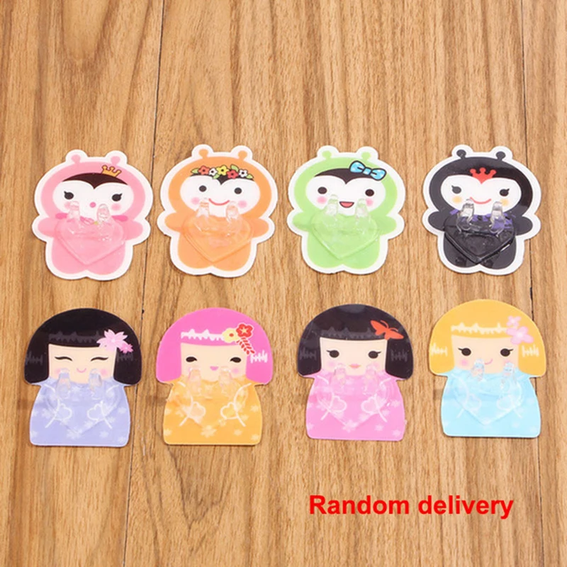 RandomColor ONEUP набор для ванной комнаты без ударов настенная подставка для зубных щеток, крепкая зубная полка, бесшовные Стикеры, стойка для хранения зубных щеток - Цвет: RandomColor