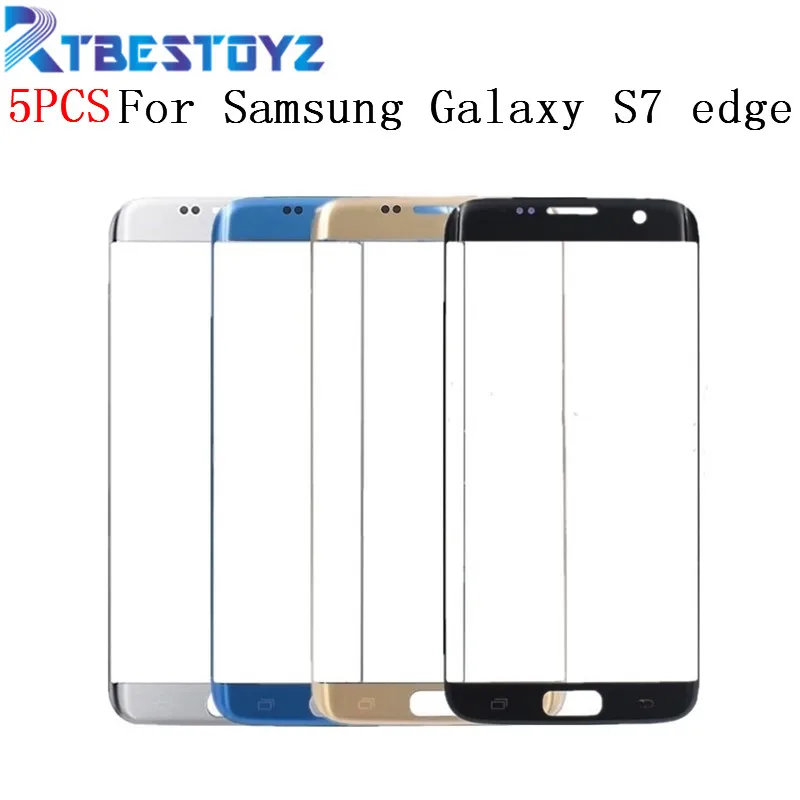 RTBESTOYZ 5PCS/lot Outer LCD Front Screen Glass Lens Cover Replacement Parts For Samsung Galaxy S7 edge G935 G935F G935FD G9350 | Мобильные