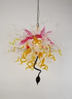 free shipping mini european cheap 100 hand blown glass chandelier lighting for house deco