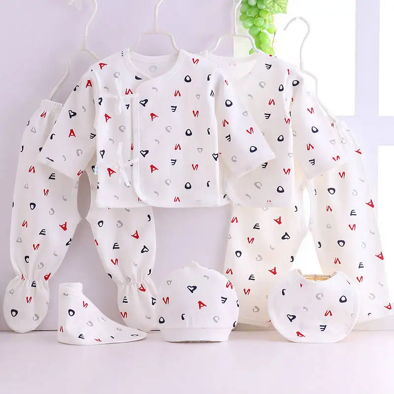 Emotion Moms/комплект хлопковой одежды для малышей; комбинезон для новорожденных; одежда для малышей; сезон весна-лето; Babygirl; 7 шт./компл