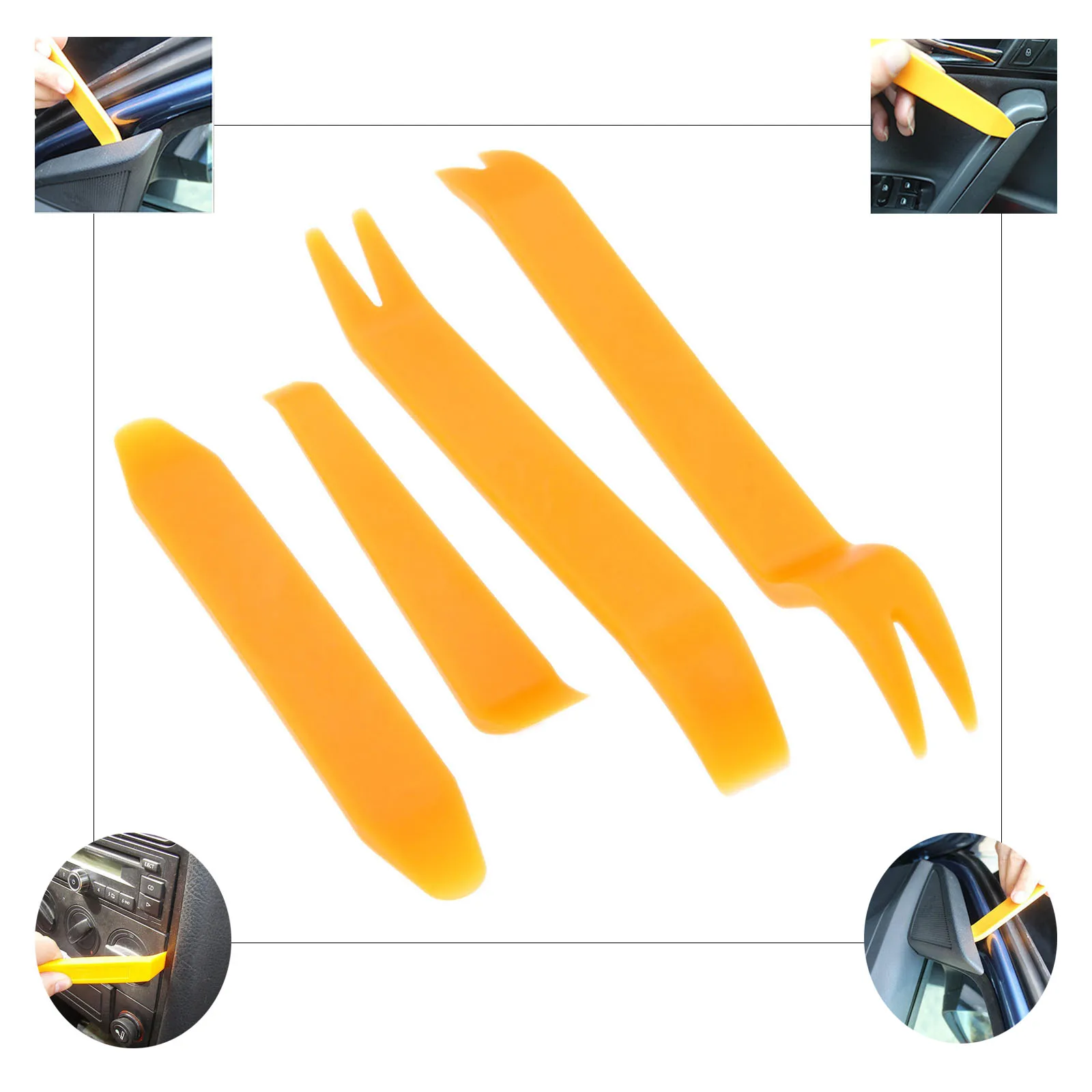 Yetaha 4 шт. автомобильный радиоприемник дверные зажимы панель отделка снятие аудио