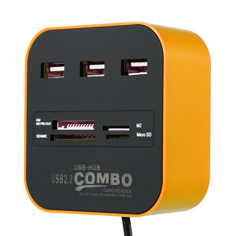 USB комбо концентратор 3 порта 2 0 кард ридер Поддержка U диск TF SD для ПК компьютера
