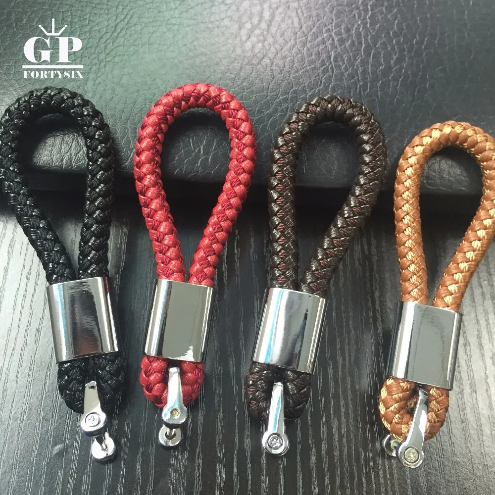 2017 металлический автомобильный брелок с оплеткой из искусственной кожи