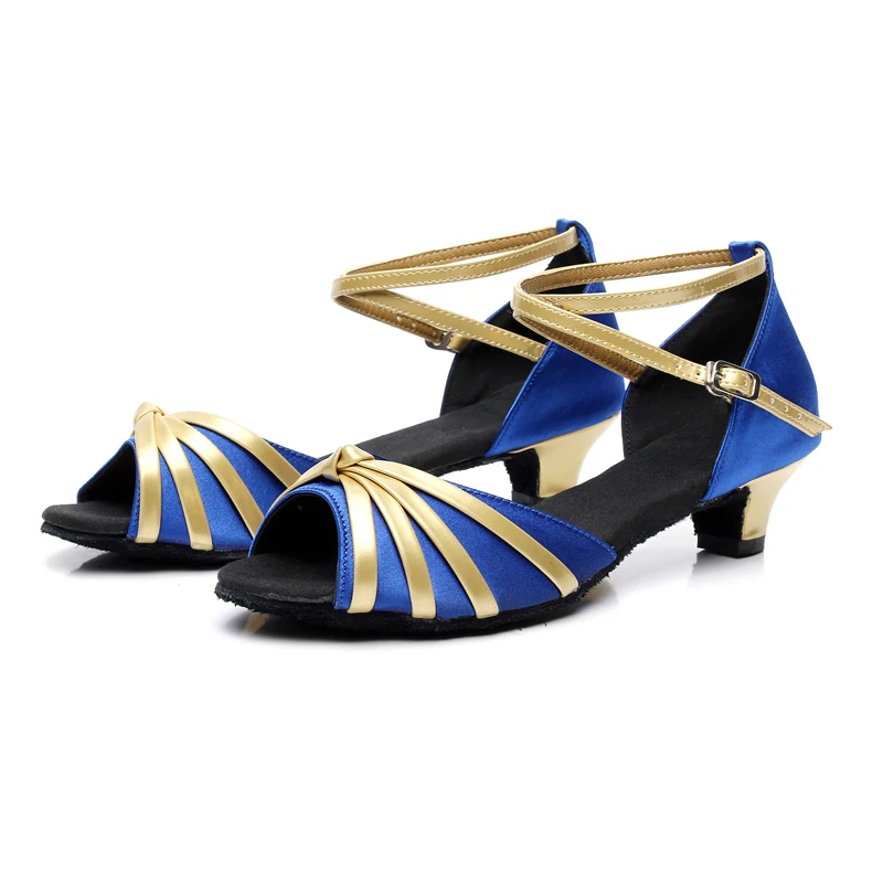 Туфли для латиноамериканских танцев обувь на низком каблуке бальных сальса