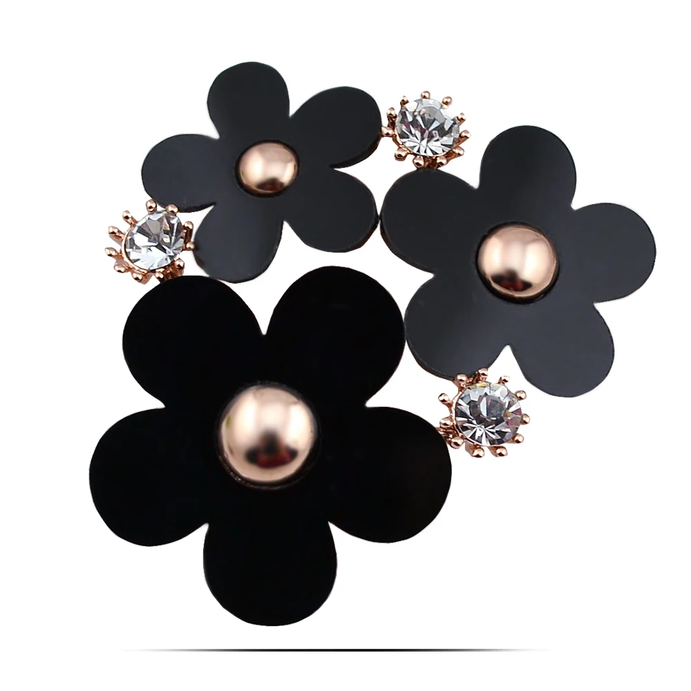 Zhen томоми высокое качество простой элегантный цветок Стразы шарф пряжки корсаж
