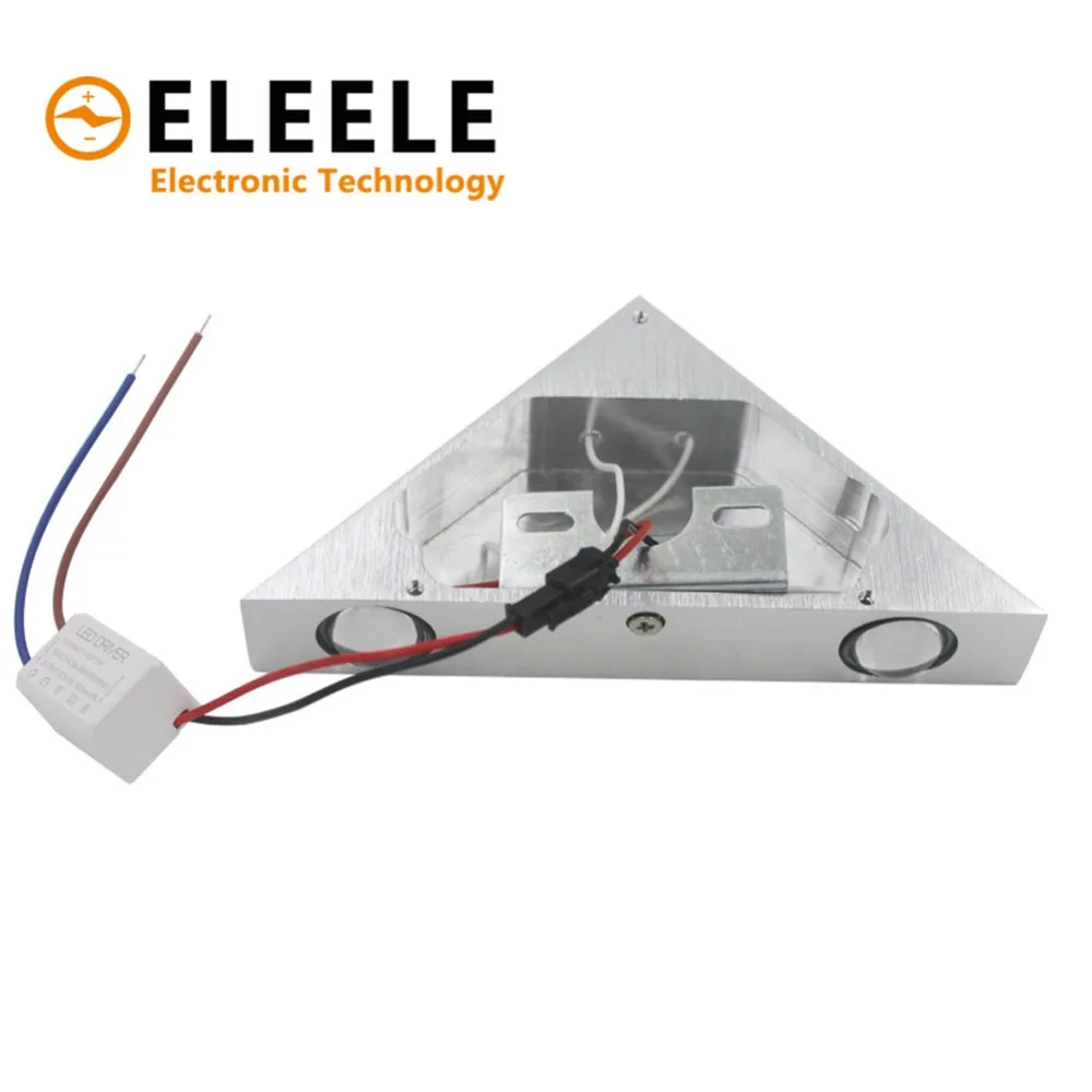 Настенный светильник 3 Вт современный светодиодный алюминиевый треугольный
