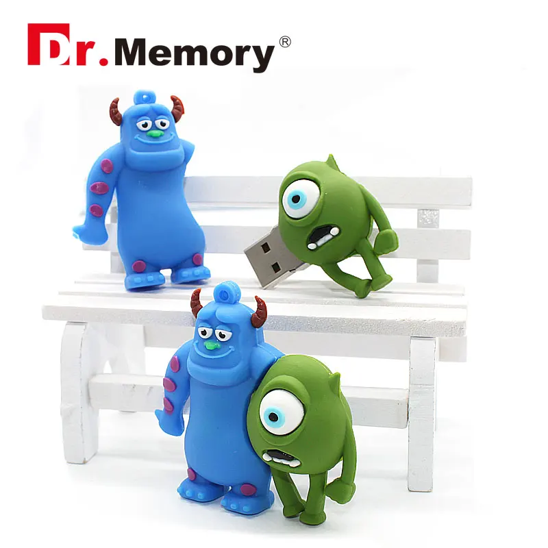 Смешные с рисунком в виде монстра из мультфильма 64 Гб USB флеш накопители милые