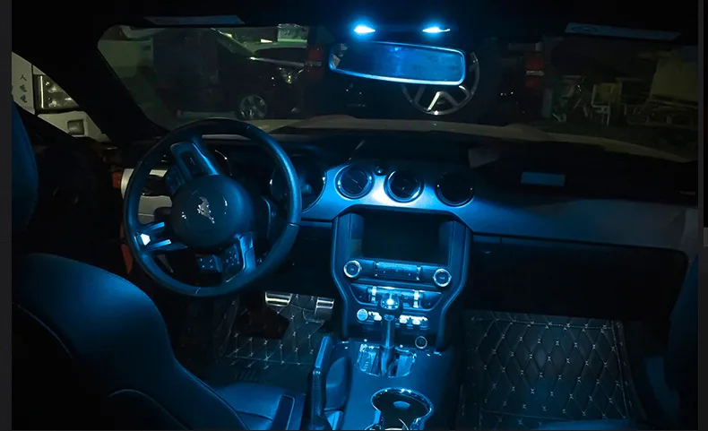 Lsrtw2017 светодиодный автомобилей Чтение ствол свет для Ford Mustang 6th