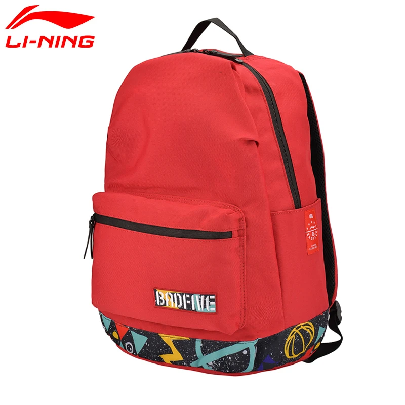 Li Ning мужской баскетбольный рюкзак BAD FIVE тренировочный полиэфирный с подкладкой