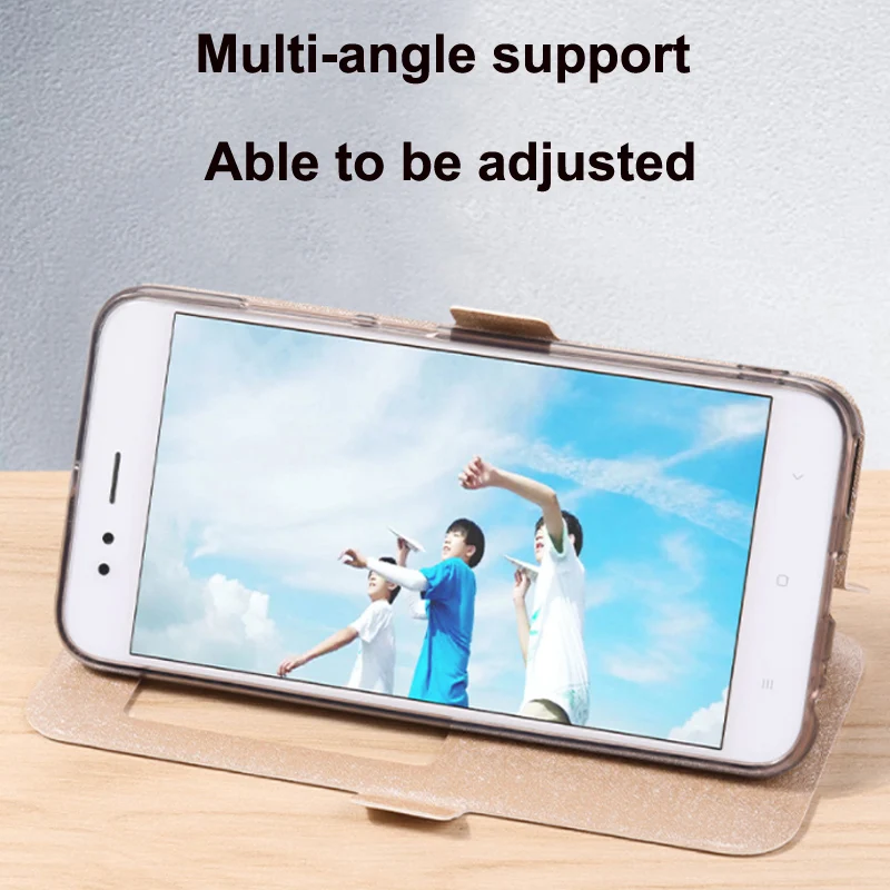 Кожаный флип-чехол с окошком спереди для Xiaomi mi A1 чехол телефона xiaomi miA1 5 дюйма