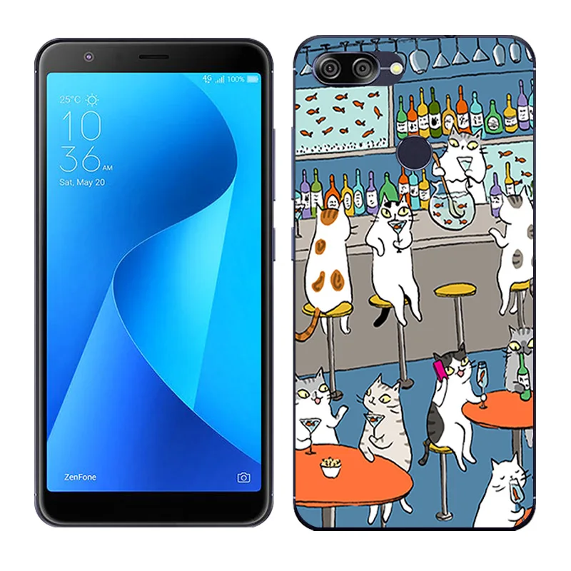 Силиконовый чехол для Asus Zenfone Max Plus M1, мягкая задняя крышка с рисунком Пейзажа для Asus Zenfone Max Plus M1 ZB570TL X018D