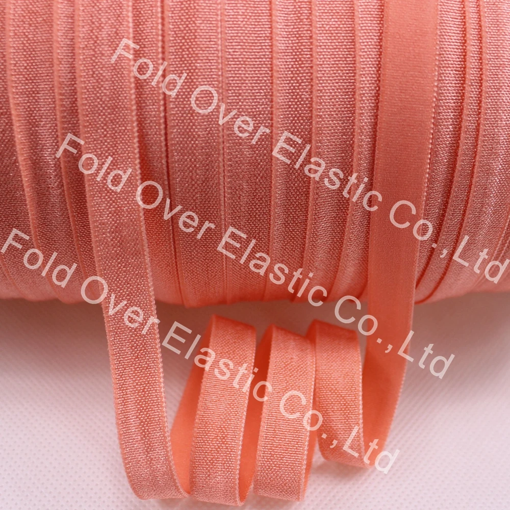 

Резинка для волос для маленьких девочек, 238 коралловых, 3/8 дюйма, без складок, 50 ярдов/рулон, повязки для волос Foe