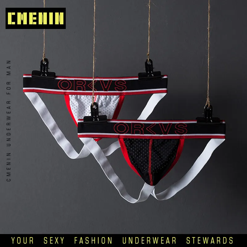 Мужские трусы джоки черные сетчатые Трусы стринги нижнее белье для геев OR202 2019| |