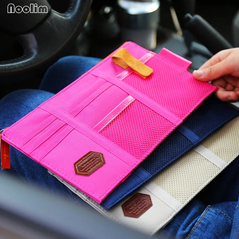 Автомобильный органайзер для кредитных карт на козырёк от солнца|storage bag hanging|storage