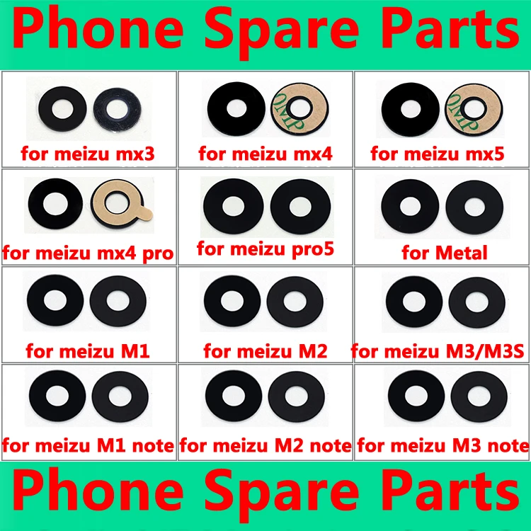 Kwainee High Quality for Mei zu M1 M2 M3 note Rear Back Camera Glass lens Replacement Part MX3 MX4 MX5 Pro 5 | Мобильные телефоны и