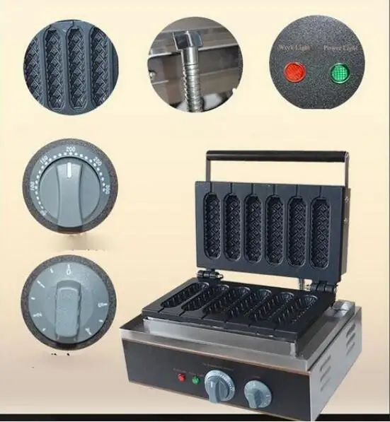 США Кукуруза Собака машина коммерческий леденец колбаса вафельница | Дом и сад