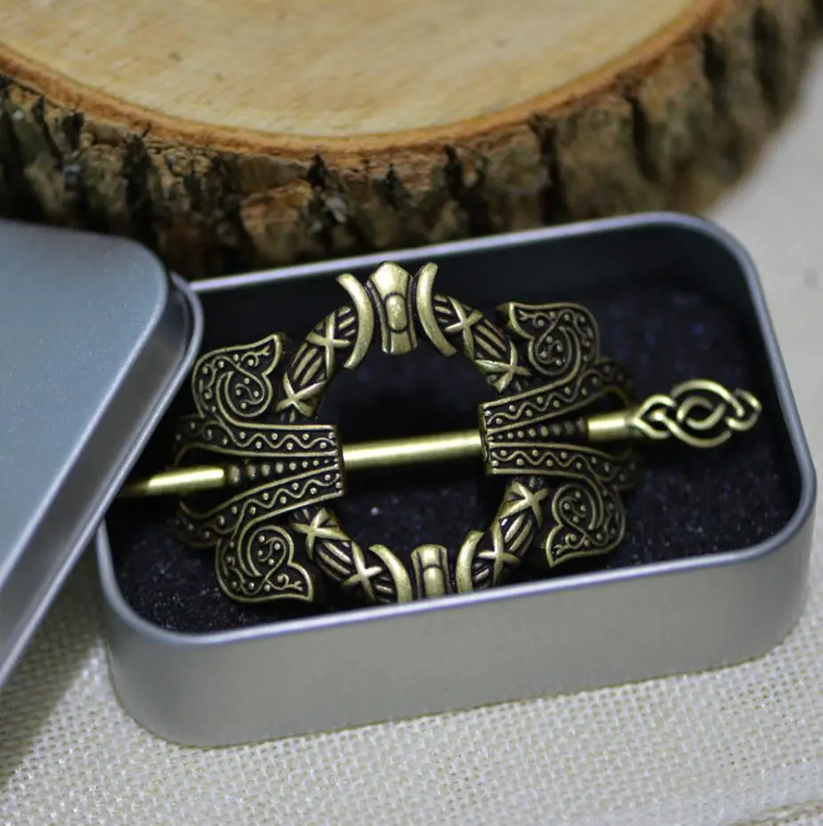 Anti Bronze Box LANGHONG 1 шт. шпильки для женщин Viking заколка для волос ювелирные изделия для женщин растительное ювелирное изделие в виде заколки - Окраска металла: Anti Bronze Box