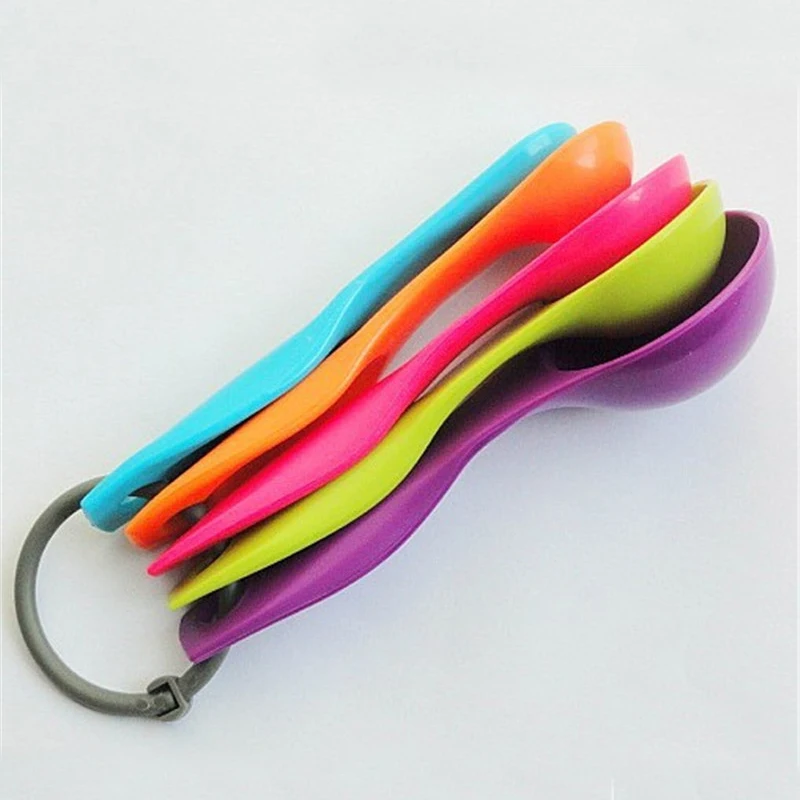 Модные 5 шт. Яркая обувь Очаровательная мерные ложки комплект кухонные