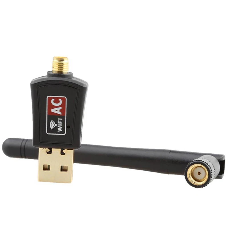 Creacube 5G двухдиапазонный 5 8 ГГц 2 4 600M 802.11ac беспроводной USB WiFi LAN адаптер с антенной
