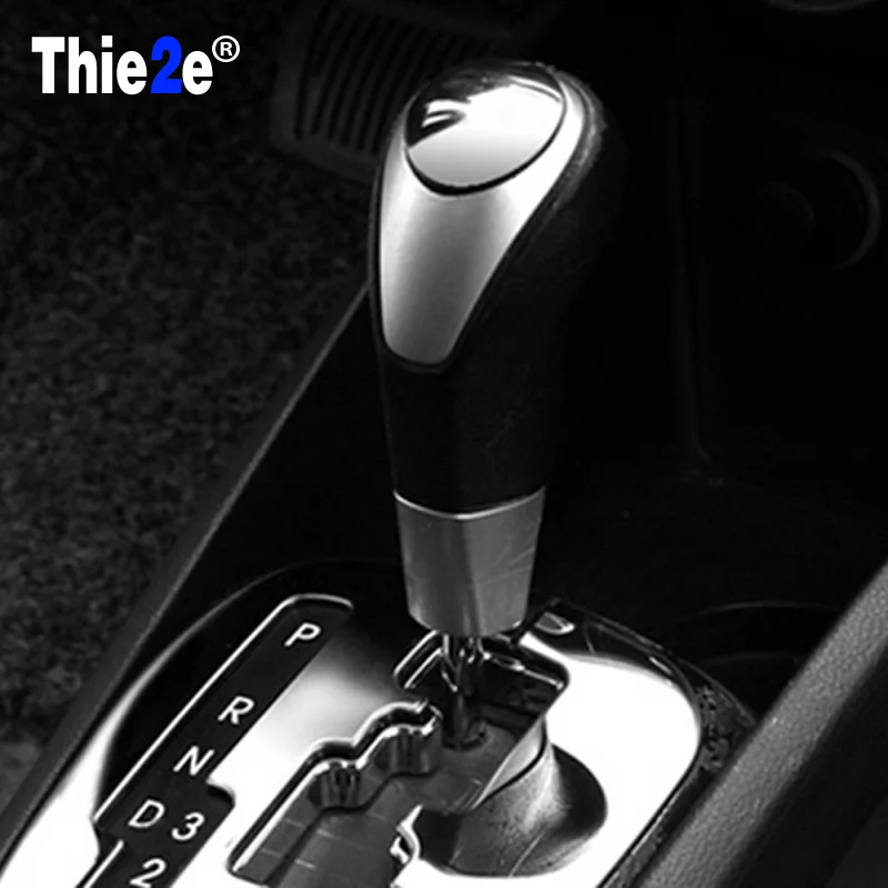 Крышка ручки переключения передач из нержавеющей стали для автомобиля KIA RIO K2 2011-2015.