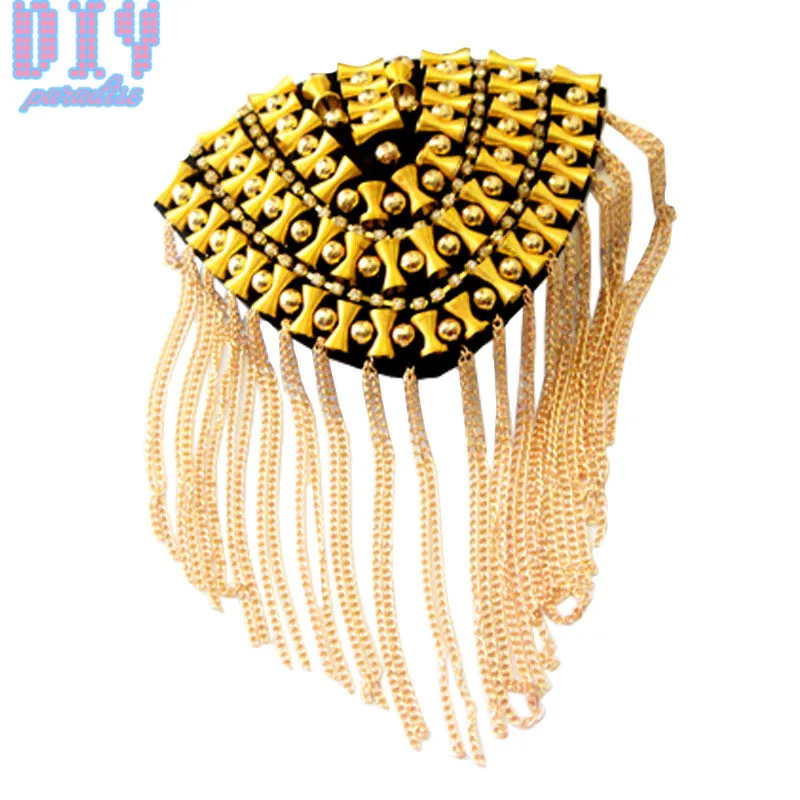 2 шт. новые модные бусины с кисточкой цепочка Наплечная доска Значки из ткани