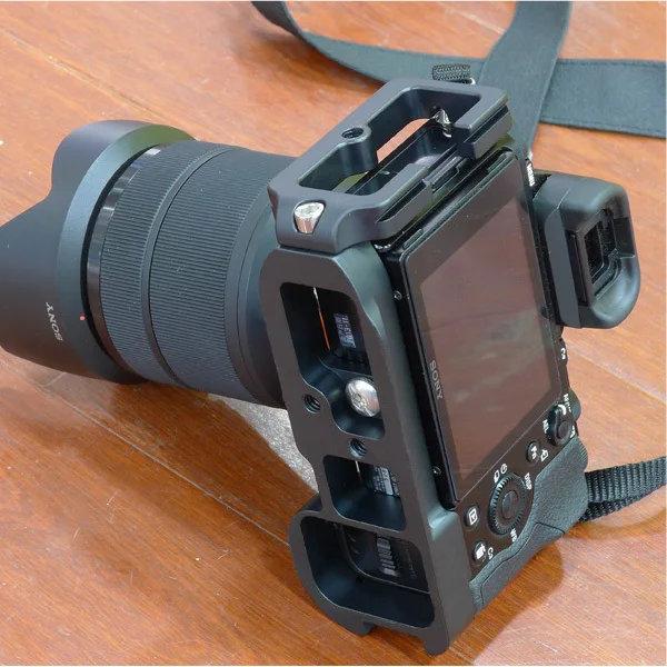 Фото Алюминиевая БЫСТРОРАЗЪЕМНАЯ пластина 1/4 винтовое крепление для SONY A7 ILCE-7 A7R ILCE-7R DSLR Camera профессиональные аксессуары для штатива №4