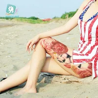 rocooart 15 8x48cm large arm sleeve tattoo waterproof temporary tattoo sticker skull angel full girl tatoo body art tattoo