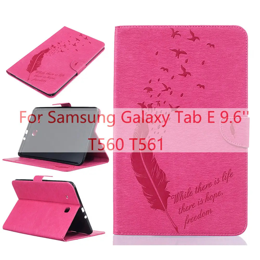 Red Чехол для samsung Galaxy Tab E 9,6 Release SM-T560/T561/T565/T567V чехол для samsung Galaxy Tab A 9,7 T550 T555 P550 - Цвет: Red