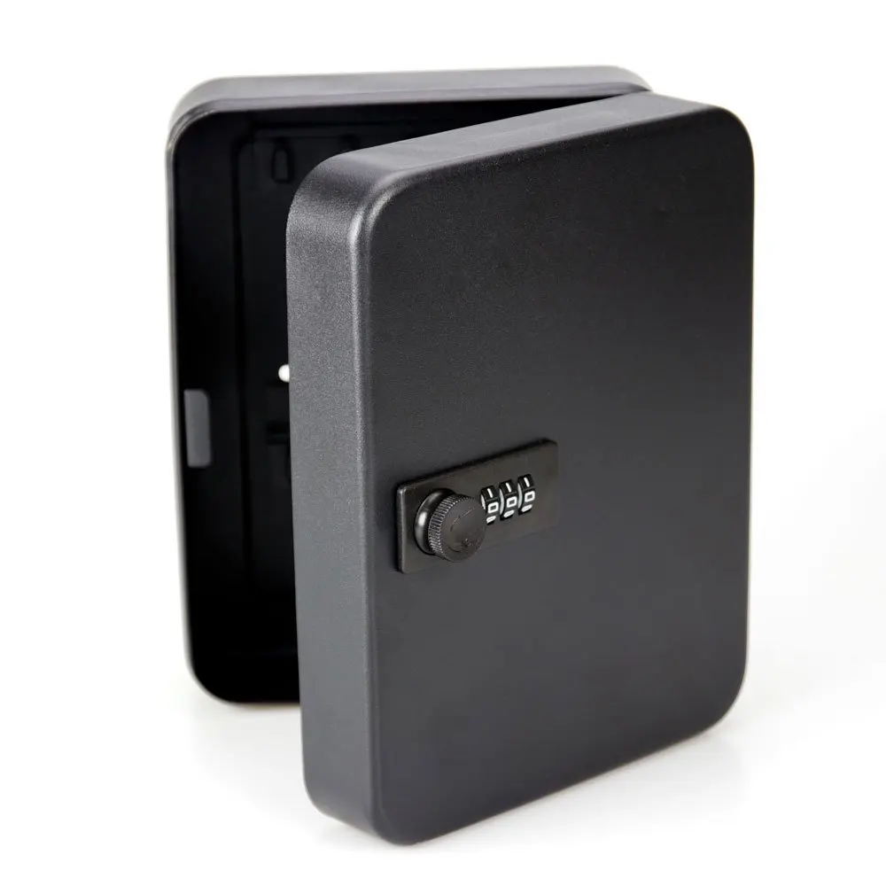 

With 36 Tags Wall Mounted Lockable Security Metal Key Cabinet Box Safe Storage For Property Management Company Office