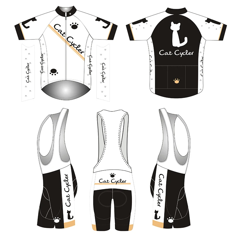 Crossrider 2019 Cat для ПЦР с коротким рукавом Велосипеды Джерси набор MTB велосипед
