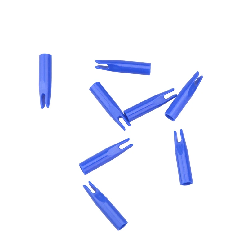 blue 30 шт., для стрельбы из лука, пластиковая стрела, НОК, стрела, хвост, НОК, булавка, для охоты, для od6мм, дерево, бамбук, стрела, вал, охотничий аксессуар - Цвет: blue