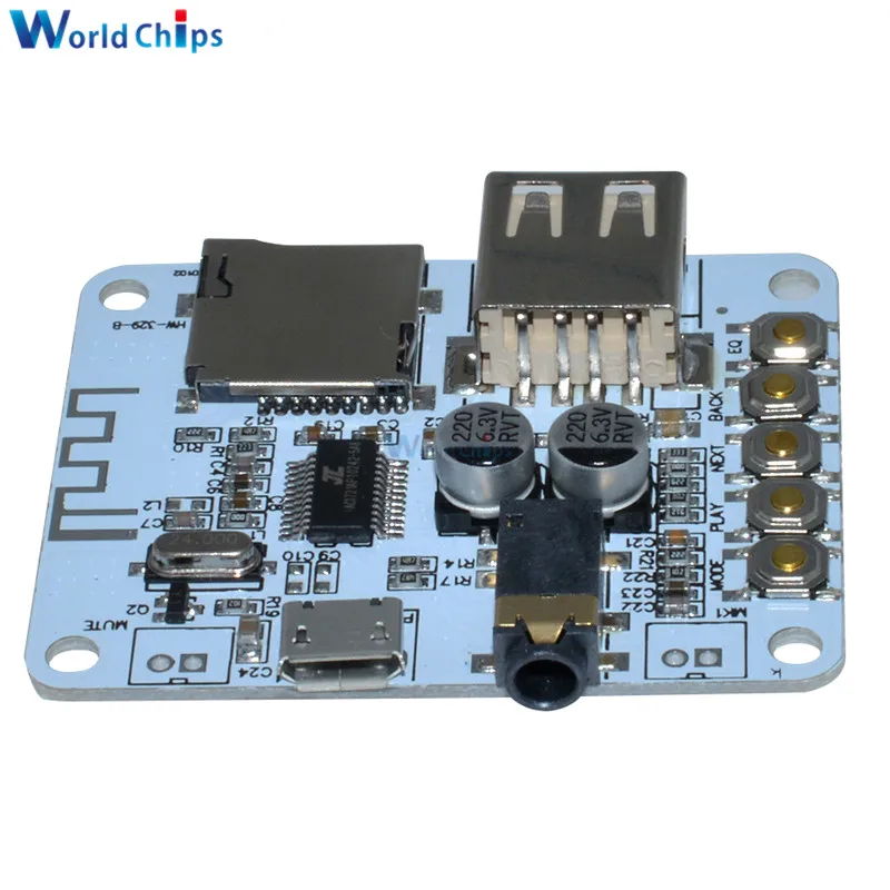 Беспроводной музыкальный модуль стерео 5 в 2 1 плата bluetooth аудиоприемника со